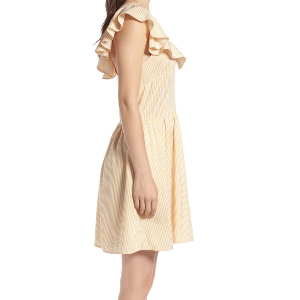 Treasure & Bond Linen Ruffle Dress - Picture 3 of 4